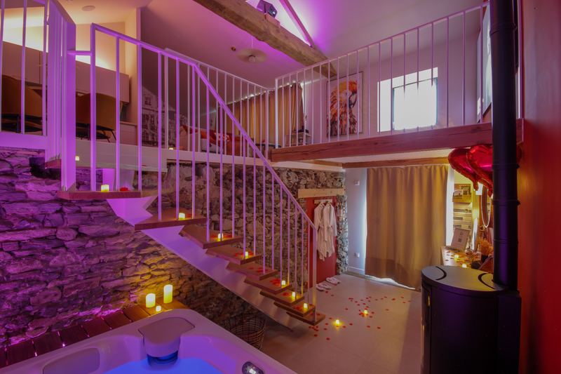 Le spa et l’escalier